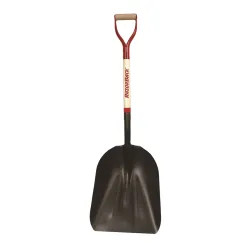 Click here to see Ames 53121 UnionTools 53121 Western Pattern Scoop Shovel, 15 in W X 19 in L, Heavy Duty Steel, 27 in