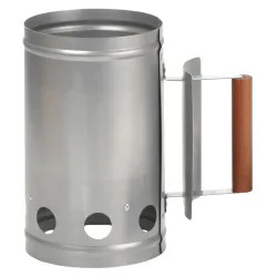 Click here to see Toolbasix SHA286123L ToolBasix SHA286123L Chimney Starter, Galvanized Steel, Wood Handle