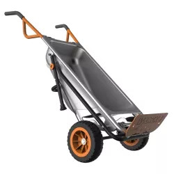 Click here to see Worx WG050 Worx WG050 8-In-1 All-Purpose Yard Cart, 300 lb, 3 cu-ft, Metal
