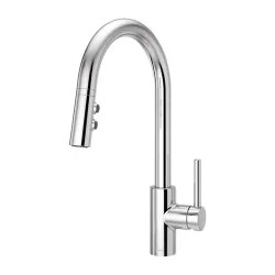 Click here to see Pfister LG529-SAC Single Handle Pull-Down Kitchen Faucet, Chrome - LG529-SAC