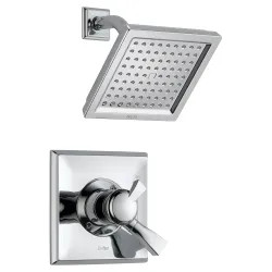 Click here to see Delta T17251 Delta Dryden Monitor 17 Series Two-Handle Shower Faucet with Volume Control, Single-Setting, 2.5 GPM, Lever Handles, Chrome - T17251