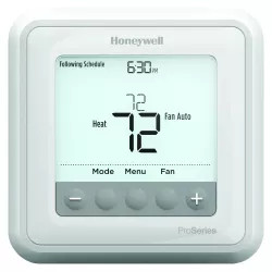 Click here to see Honeywell TH6320U2008/U Honeywell Lyric T6 Pro LED Back Lit 7-Day, 5-1-1 Day, or 5-2 Day, 5.5in Non-Programmable Thermostat, White - TH6320U2008/U