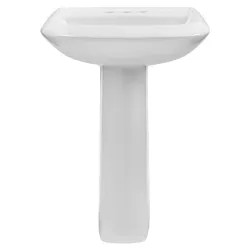 Click here to see Gerber 23-595 Gerber 23-595 Avalanche Standard Pedestal Bathroom Sink, 3-Hole, 4