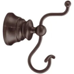 Click here to see Moen YB9803ORB Moen YB9803ORB Waterhill Double Robe Hook, Oil Rubbed Bronze