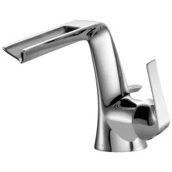 Click here to see Brizo 65051LF-PC-ECO Brizo Sotria Single-Handle Polished Chrome Bathroom Faucet with Metal Pop-Up, 1.2 GPM, Channel Spout, Single-Hole, WaterSense - 65051LF-PC-ECO