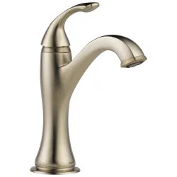 Click here to see Brizo 65085LF-BN-ECO Brizo Charlotte Single-Handle Deck-Mount Brilliance Brushed Nickel Bathroom Faucet, 1.2 GPM, Single-Hole, Less Drain - 65085LF-BN-ECO