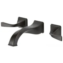 Click here to see Brizo 65830LF-RB-ECO Brizo Virage Two-Handle Wall-Mount Venetian Bronze Bathroom Faucet with Metal Grid Strainer and Overflow, 1.2 GPM - 65830LF-RB-ECO