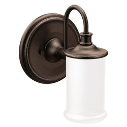Click here to see Moen YB6461ORB Moen Belfield One Globe Bath Light, Oil Rubbed Bronze - YB6461ORB