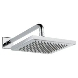 Click here to see Delta 57740 Delta Universal Showering 2.5 GPM 7-11/16in Metal Raincan Showerhead, Touch-Clean Spray Nozzles, Wall-Mount, Full Body Spray, Chrome - 57740