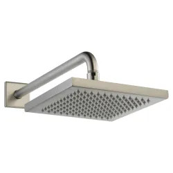 Click here to see Delta 57740-SS Delta Universal Showering 2.5 GPM 7-11/16in Metal Raincan Showerhead, Touch-Clean Spray Nozzles, Wall-Mount, Full Body Spray, Stainless - 57740-SS
