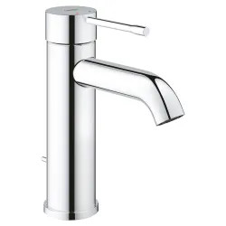 Click here to see Grohe 2359200A Grohe Essence One-Handle S-Size Starlight Chrome Bathroom Faucet, 1.2 GPM, WaterSense Certified, Drip-Free, Brass Body - 2359200A