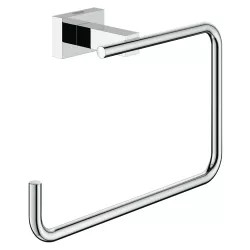 Click here to see Grohe 40510001 Grohe 40510001 Essentials Cube Towel Ring, Starlight Chrome