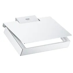 Click here to see Grohe 40781000 Grohe 40781000 Selection Cube Toilet Paper Holder, StarLight Chrome