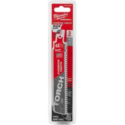 Click here to see Milwaukee 48-00-5301 Milwaukee 3-piece Sawzall 7TPI Torch Carbide Teeth 6