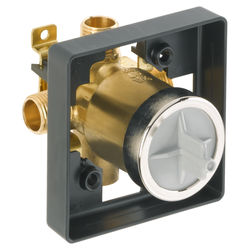 Click here to see Delta R10000-UNBXHF Delta R10000-UNBXHF MultiChoice Universal Shower Rough-In Valve, Universal Inlets/Outlets, Single Box, High Flow