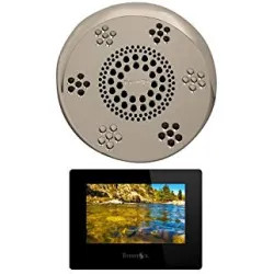 Click here to see Thermasol SASC-PN Thermasol SASC-PN Serenity Stand Alone Light, Sound, Rain Head - Polished Nickel - Contemporary