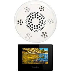 Click here to see Thermasol SASC-WHT Thermasol SASC-WHT Serenity Stand Alone Light, Sound, Rain Head - White - Contemporary