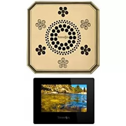 Click here to see Thermasol SASR-SB Thermasol SASR-SB Serenity Stand Alone Light, Sound, Rain Head - Satin Brass - Regency