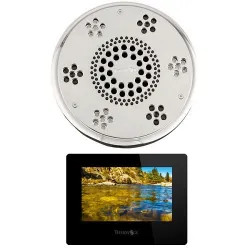 Click here to see Thermasol SAST-PC Thermasol SAST-PC Traditional Style Serenity Series Stand Alone Light and Sound, Rainhead - Polished Chrome