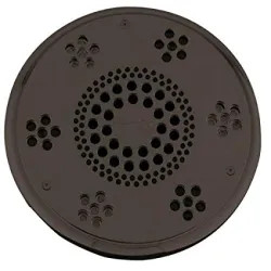 Click here to see Thermasol SLSRT-BN Thermasol Traditional Style Serenity Light and Sound Rain Head, 2.0 GPM, Round, 6061 Billet Aluminum, Black Nickel - SLSRT-BN