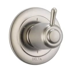 Click here to see Delta T11900-SS Delta Classic 6-Function Diverter Valve Trim, Lever Handle, 3-Port, Stainless Steel - T11900-SS