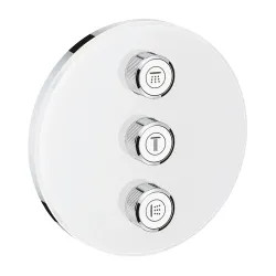 Click here to see Grohe 29152LS0 Grohe Grohtherm SmartControl Round Triple Volume Control Trim, StarLight Chrome - 29152LS0