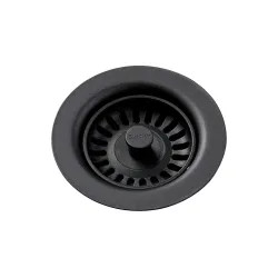 Click here to see Elkay LKQS35BK Elkay Polymer Drain Fitting with Removable Basket Strainer and Rubber Stopper Black - LKQS35BK