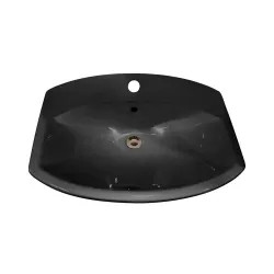 Click here to see Kohler 2351-1-7 KOHLER Cimarron Bathroom Sink, Self-Rimming, Single Hole, Black - K-2351-1-7