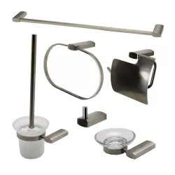 Click here to see Alfi AB9503-BN ALFI 6-Piece Matching Bathroom Accessory Set, Brushed Nickel - AB9503-BN 