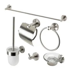 Click here to see Alfi AB9513-BN ALFI 6-Piece Matching Bathroom Accessory Set, Brushed Nickel - AB9513-BN