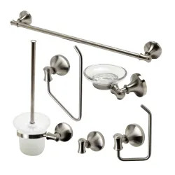 Click here to see Alfi AB9521-BN ALFI 6-Piece Matching Bathroom Accessory Set, Brushed Nickel - AB9521-BN