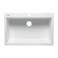 Click here to see Alfi AB3322DI-W ALFI AB3322DI-W Single Bowl Drop-In Kitchen Sink, White