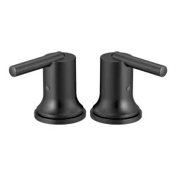 Click here to see Delta H659BL Delta Trinsic Matte Black Metal Lever Handle Set for T2758-BL Roman Tub Faucet Trim - H659BL