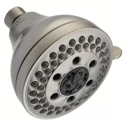 Click here to see Delta 52637-SS18-PK Delta 4-3/16in H2OKinetic Five-Setting Shower Head, 1.75 GPM, Touch-Clean Nozzles, WaterSense, Brilliance Stainless - 52637-SS18-PK