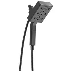 Click here to see Delta 58473-BL Delta In2ition 1.75 GPM 4-Spray Setting Two-in-One Handheld Shower, Square Face, H2Okinetic Technology, MagnaTite Docking, Matte Black - 58473-BL