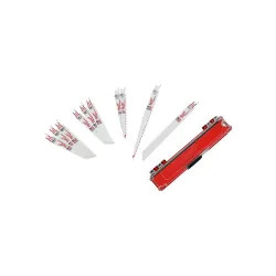 Click here to see Milwaukee 49-22-1110 Milwaukee 49-22-1110 10-Piece Sawzall Thin Kerf Blade Set
