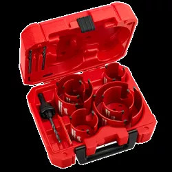 Click here to see Milwaukee 49-56-9290 Milwaukee 49-56-9290 10 PC Big Hawg w/ Carbide Teeth Hole Saw Kit