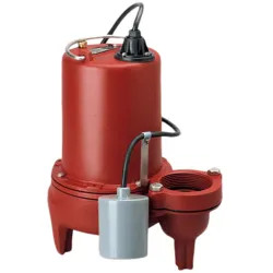 Click here to see Liberty LEH102M3 Liberty Submersible Sewage Pump, 230 Volts, 1 HP, 10 ft. Cord Length, 3-inch FNPT Discharge - LEH102M3