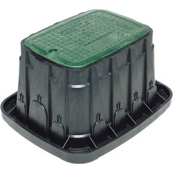 Click here to see Rainbird VBSTD RainBird VB-STD (A11400) Standard Rectangular Valve Box with Green Lid