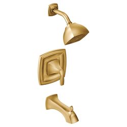 Click here to see Moen T2693BG Moen Voss Posi-Temp Tub/Shower Faucet, 2.5 GPM, 1-Function, Single Lever Handle, M-PACT, Brushed Gold - T2693BG