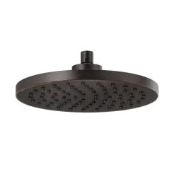 Click here to see Brizo 81398-RB-2.5 Brizo Essential 10” Raincan Shower Head, Single-Function, Full Spray, 2.5 GPM, Venetian Bronze - 81398-RB-2.5