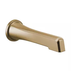 Click here to see Brizo RP92041GL Brizo Levoir Non-Diverter Tub Spout, Brass, Wall-Mounted, Brilliance Luxe Gold - RP92041GL