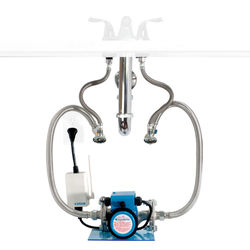 Click here to see Aquamotion AMH3K-R AquaMotion 3-Speed Recirculation System for Large Tank/Tankless Water Heater, Under Sink, Built-In Aquastat, Stainless Steel - AMH3K-R