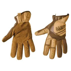 Click here to see Klein 40228 Klein Journeyman Leather Utility Gloves, X-Large, Brown - 40228 