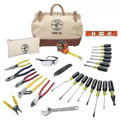 Click here to see Klein 80028 KLEIN 80028 28 PIECE ELECTRICIAN TOOL SET