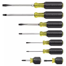 Click here to see Klein 85078 KLEIN 85078 8 PIECE CUSHION-GRIP SCREWDRIVER SET