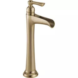 Click here to see Brizo 65461LF-GL-ECO Brizo Rook Single-Handle Brilliance Luxe Gold Vessel Lavatory Faucet with Channel Spout, 1.2 GPM, Single-Hole, Less Drain - 65461LF-GL-ECO