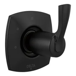 Click here to see Delta T11876-BL Delta Stryke Diverter Trim With Three Function, Single Lever Handle, ADA, Matte Black - T11876-BL