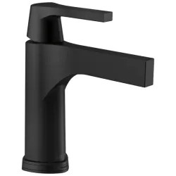 Click here to see Delta 574T-BL-DST Delta Zura Touchless Matte Black Lavatory Faucet with Escutcheon, Metal Pop-Up, 1.2 GPM, Single-Handle, DIAMOND Seal, Lever Handle, Touch2O - 574T-BL-DST