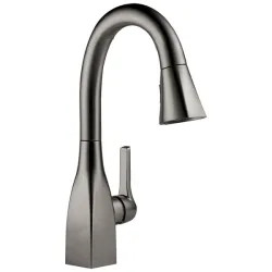 Click here to see Delta 9983-KS-DST Delta Mateo Pull-Down Bar/Prep Faucet, Single Handle, Touch-Clean, Diamond Seal, ADA, 1.8 GPM - Black Stainless - 9983-KS-DST